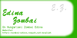 edina zombai business card